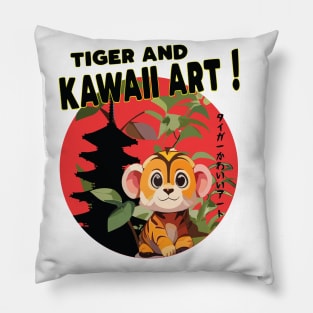 Go Get 'Em Tiger Kawaii Pillow