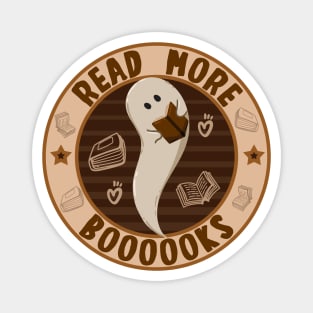 Read More Booooks Ghost Reading Book Magnet