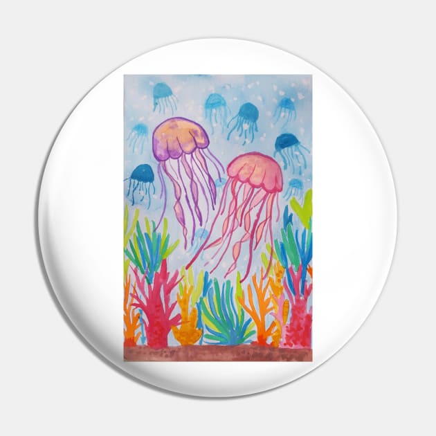 Jelly fish Pin by SanMade