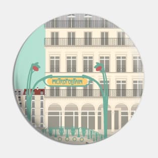 Art Nouveau in Paris, France Pin