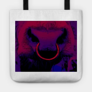 Bull cow Nosering colorful Tote