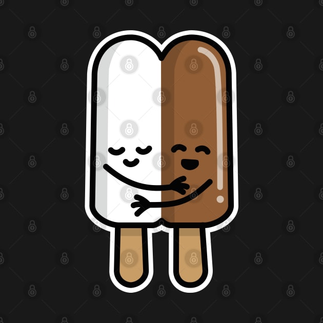 Interracial couple popsicle BLM Black lives matter by LaundryFactory