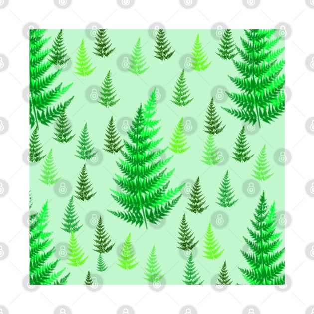 green leaf tree pattern background design by Artistic_st