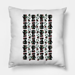 Tiki happy tiki angry Pillow