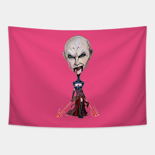 Chibi Ventress Tapestry by tabslabred