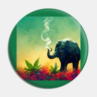 Pachyderm Power - with added weed Pin