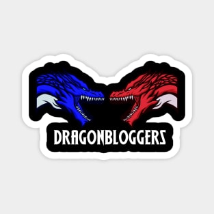 DragonBloggers Red Blue Dragon Head Shirt Magnet