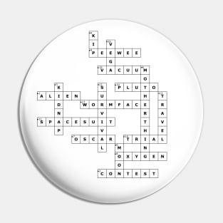 (1958HSSWT) Crossword pattern with words from a famous 1958 science fiction book. Pin