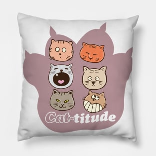 Cattitude Pillow