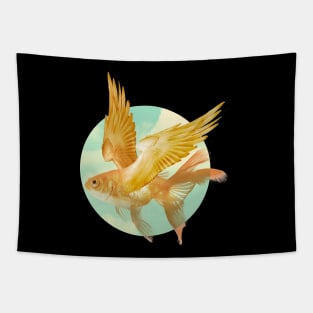 Flying Goldfish #2 Tapestry