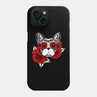 French bulldog, sugar skull, halloween, cool, sugar skull french bulldog Phone Case