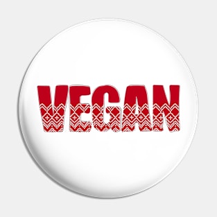 Vegan Christmas | Minimalist Xmas | Animal Rights Pin