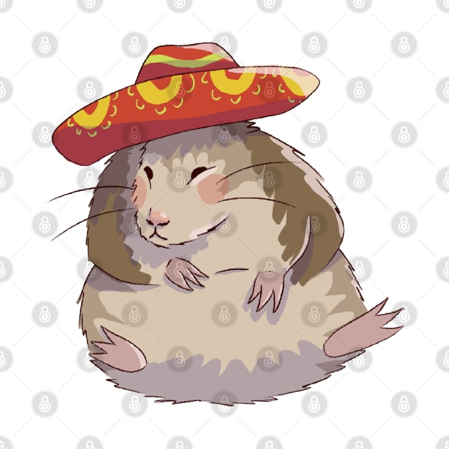 Fat rat with a hat by annoyingarts