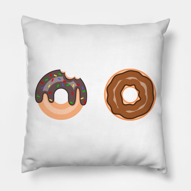 Donut bite Pillow by YukiRozen