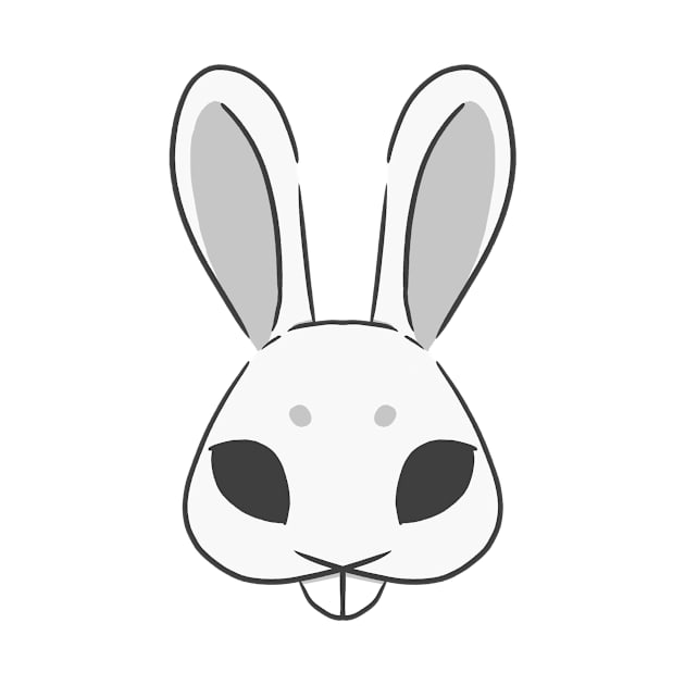 White rabbit mask by IcyBubblegum