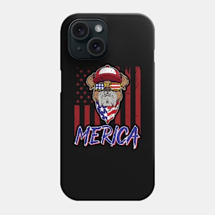 Merica Pitbull 4th Of July Phone Case