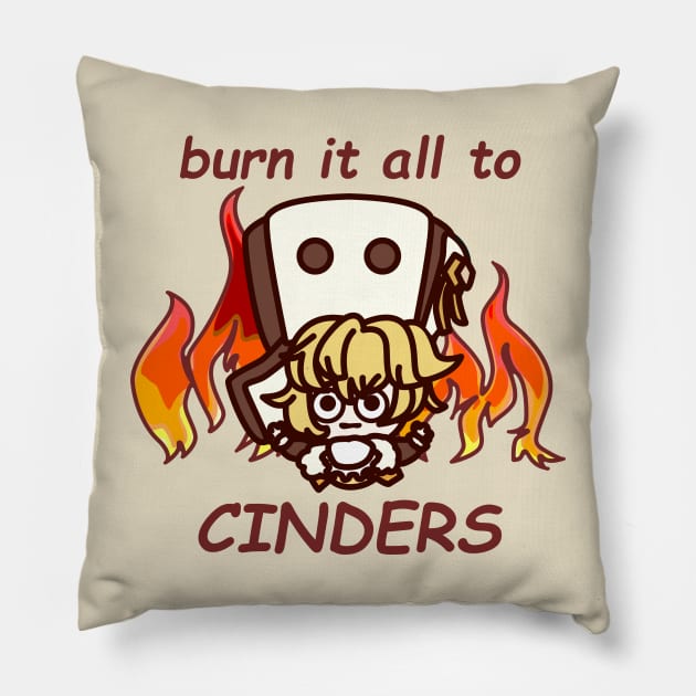 pitch dark hook the great, lord of cinder | (fan-art by smoomaru) Pillow by smoomaru