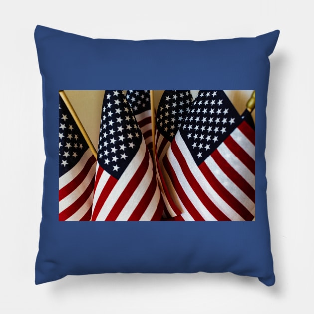 American Flags Pillow by thadz