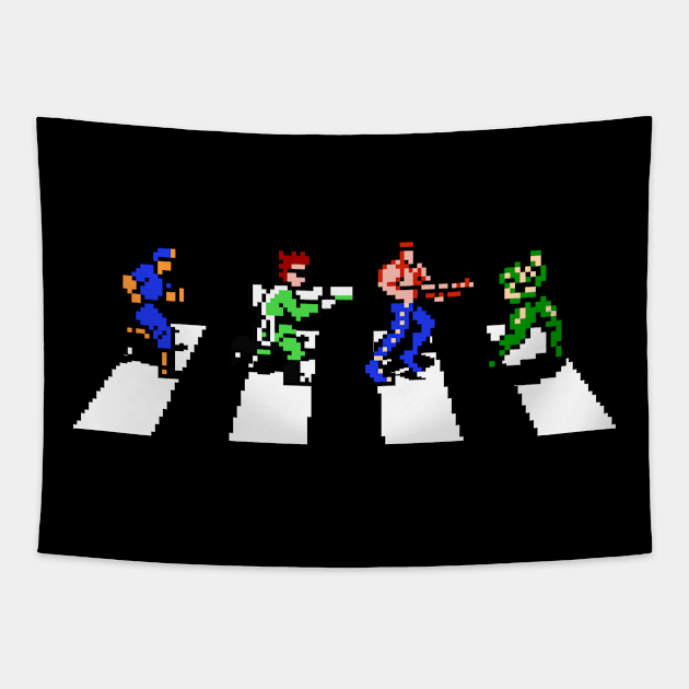 8-bit Road - Military Tapestry by CCDesign