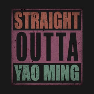 Vintage Proud Basketball Name Yao Retro Style Straight Outta T-Shirt
