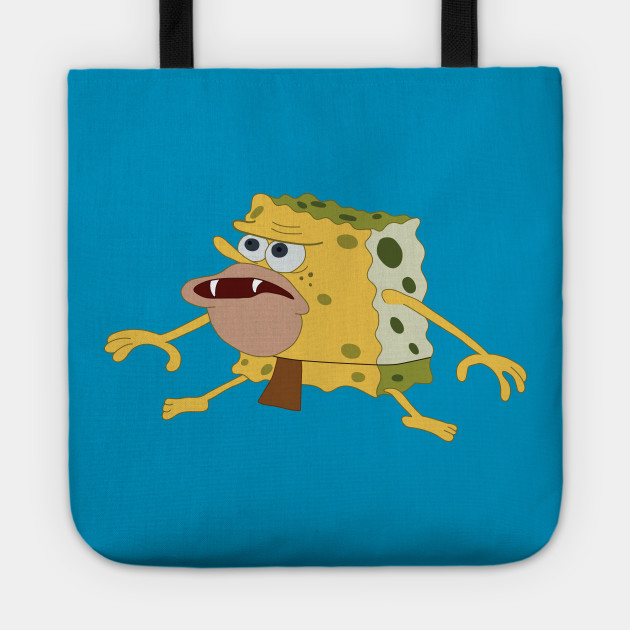 Caveman Spongebob Spongegar Tote Teepublic