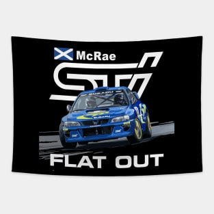 WRC Impreza STi Flat Out Four Boxer Tapestry