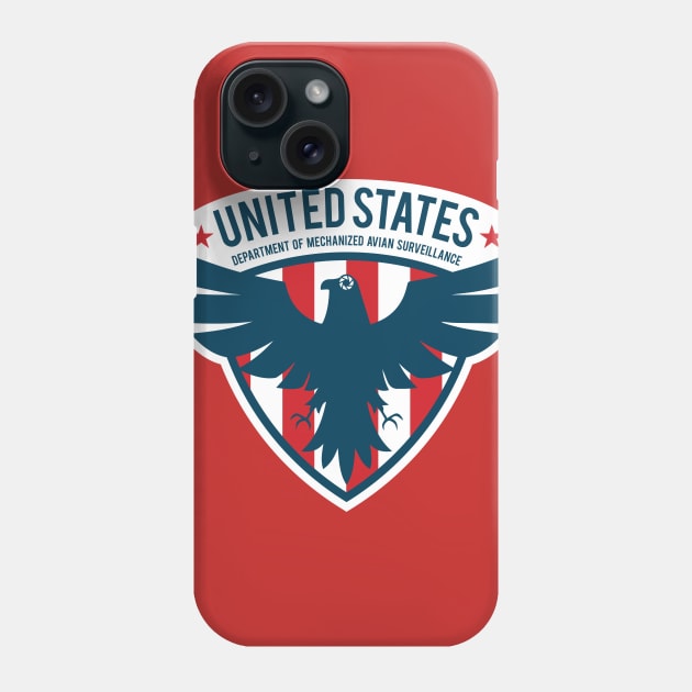 United States Department of Mechanized Avian Surveillance Phone Case by Pufahl