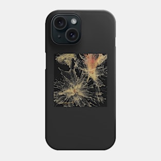 Fairy Dust Flowers Abstract on Black Phone Case