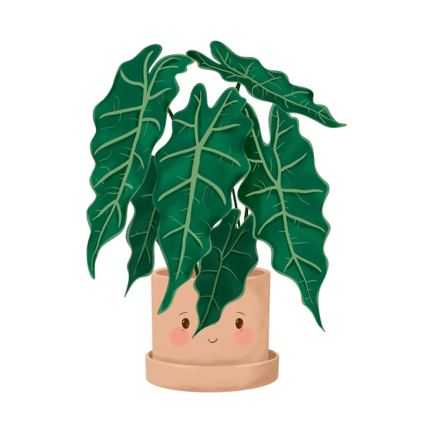 Cute Plant Illustration, Alocasia Illustration by Gush Art Studio 1