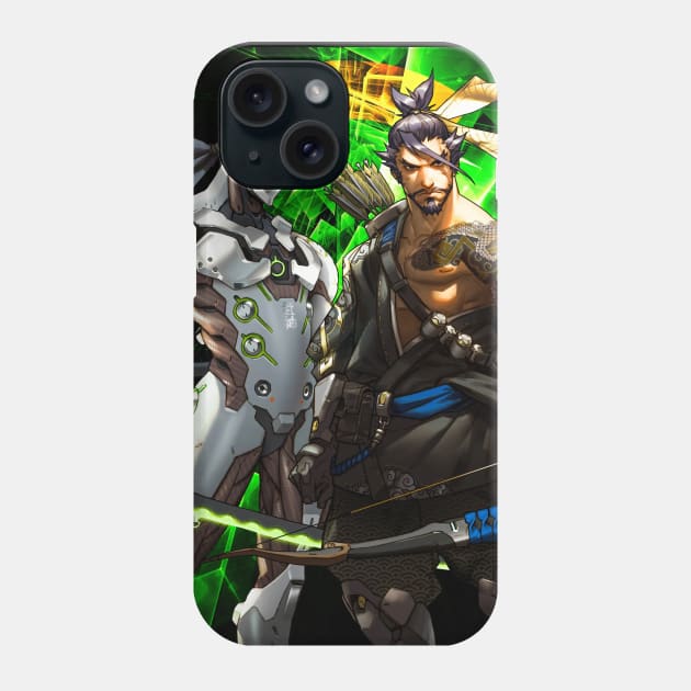 Hanzo & Genji Phone Case by Danion