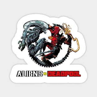 Aliens vs Deadpool Magnet