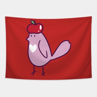 Pink Apple Bird Tapestry