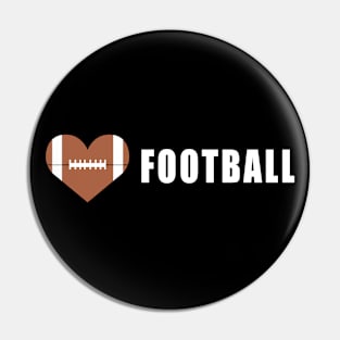 Love American Football Pin