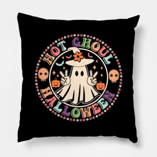 Hot Ghoul Halloween Pillow