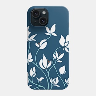 White Flowers With a Clear Blue Sky Phone Case