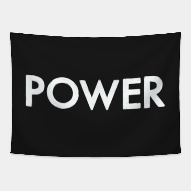 power (white) Tapestry by nynkuhhz