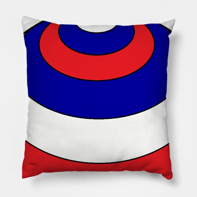 SPHERE OF THE UNITED STATES FLAG COLORS. Pillow by RENAN1989