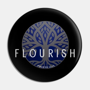 Flourish (for darker shirts) Pin