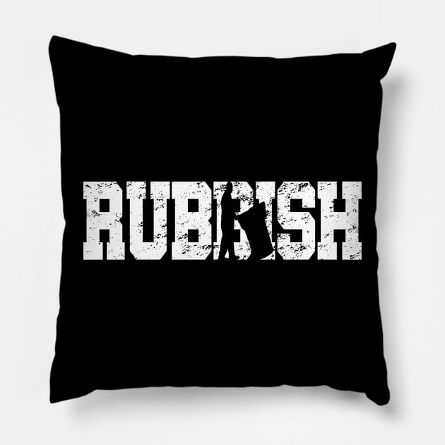 rubbish Pillow by JayD World