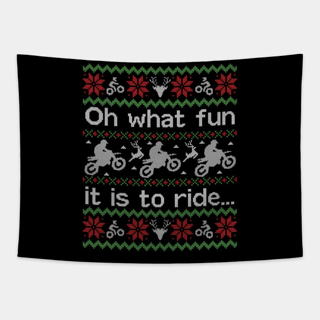 Ugly Dirt Bike Motorcycle Tapestry by Weirdcore