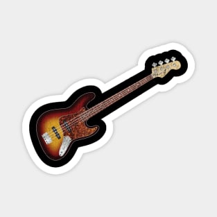 Vintage Faded Tobacco Sunburst Electric J-Bass Magnet