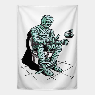 Mummy Needs Toilet Paper Tapestry