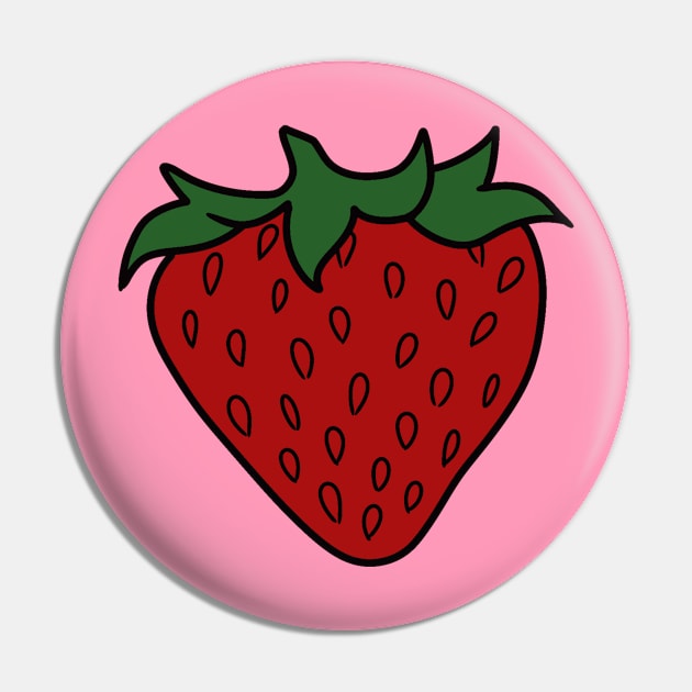 Strawberry Pin by Made By Shy