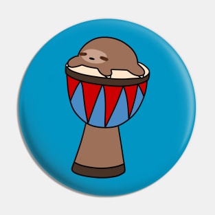 Little Sloth and Djembe Pin