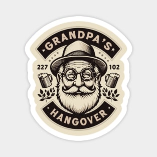 Grandpa's Hangover Magnet