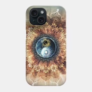 Mandala radiant yin yang Phone Case