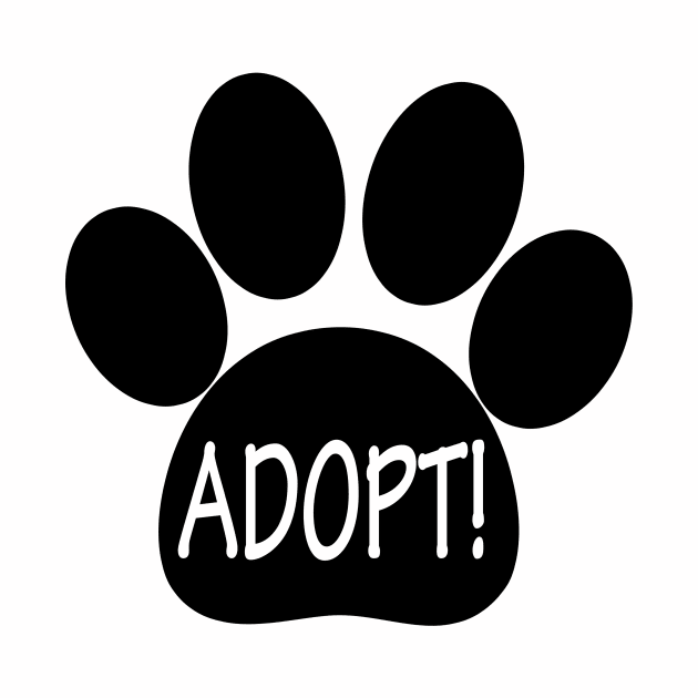 Adopt with Paw Print by PenguinCornerStore