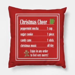 Christmas Cheer - Peppermint Mocha Pillow