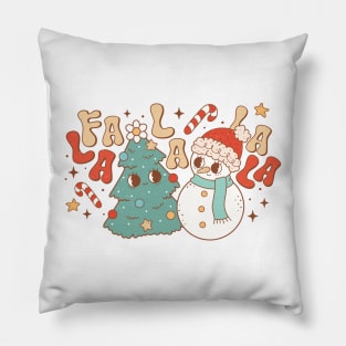 Fa La La La Llama Christmas Pillow