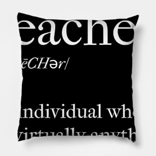 Teacher dictionary definition Pillow